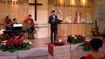 imagen: Culto evangélico de Navidad