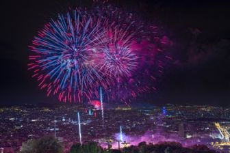 imagen: Piromusical de La Mercè